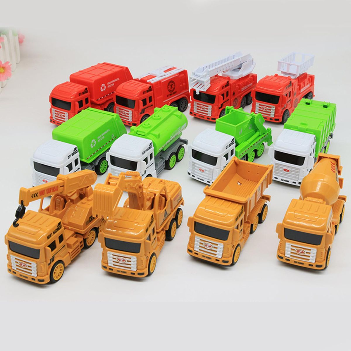 Kids Construction Vehicles Truck Toys Car Garbage Truck Excavator