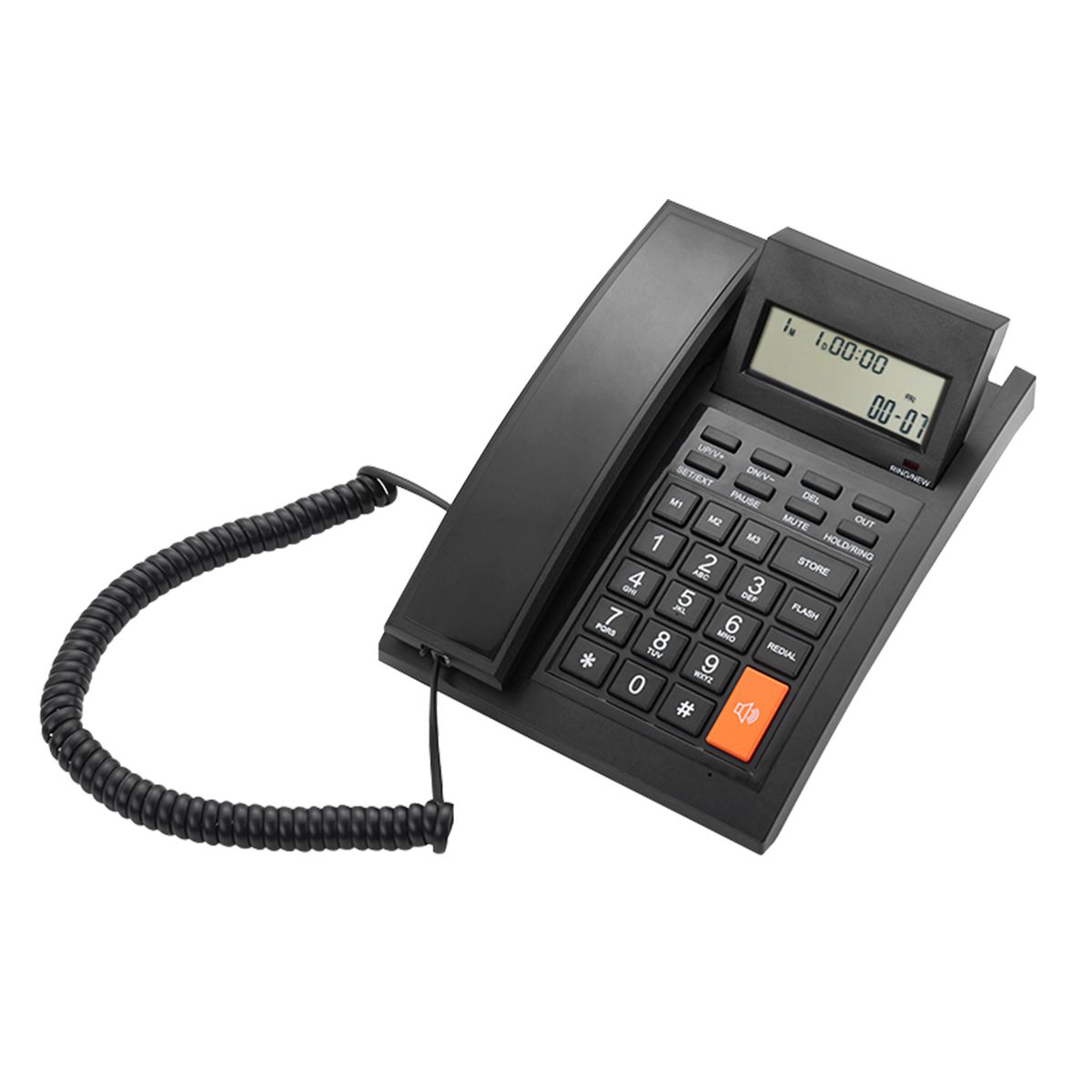 Corded Phone Desk Landline Telephone Wall Mount Fixed