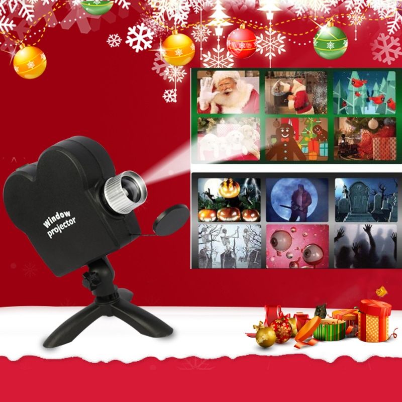 Christmas Halloween Laser Projector Mini Window Home Theater Projector, Plug Type:AU Plug