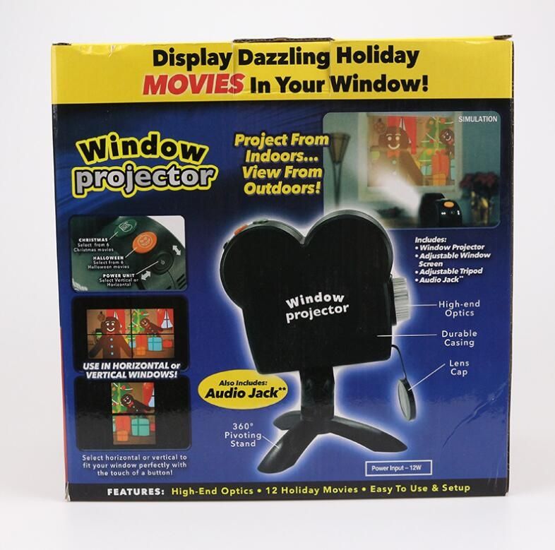 Christmas Halloween Laser Projector Mini Window Home Theater Projector, Plug Type:AU Plug