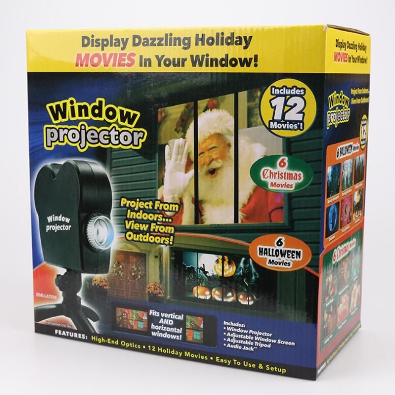 Christmas Halloween Laser Projector Mini Window Home Theater Projector, Plug Type:AU Plug