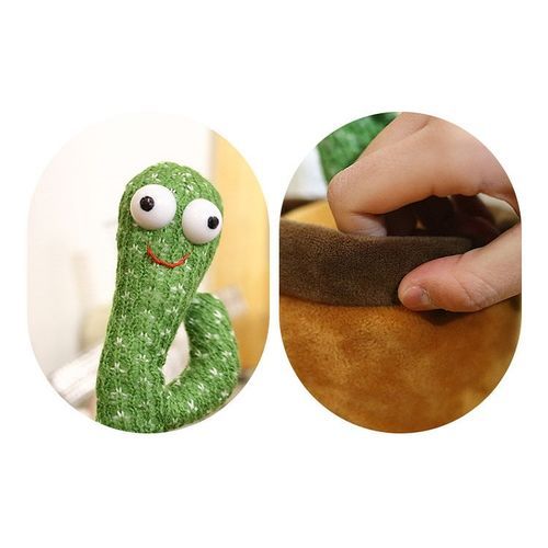 Electric Dancing Cactus Singing Holiday Gift Doll For Children With 3 English Songs