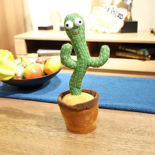 Electric Dancing Cactus Singing Holiday Gift Doll For Children With 3 English Songs