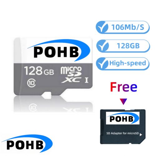 128GB Ultra MicroSD 106Mb/s Speed Memory Card+Free Adapter