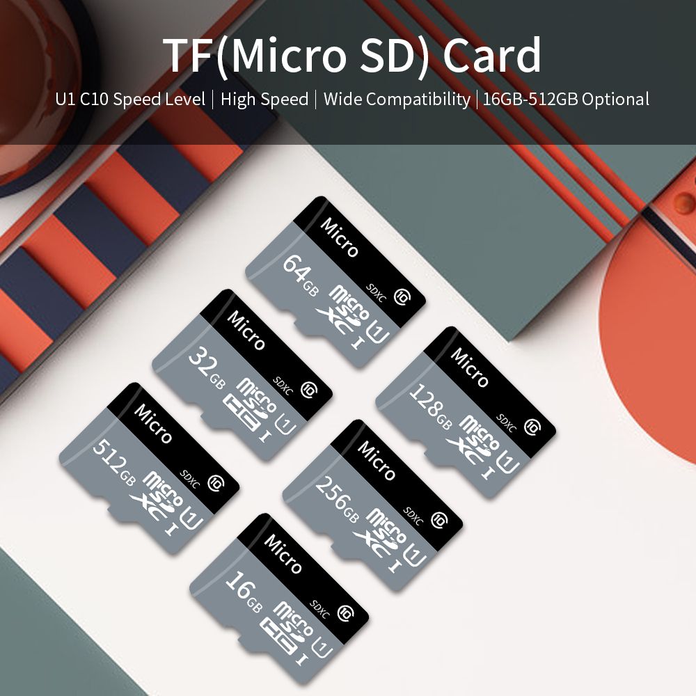 TF Card Large Capacity Micro SD Card 256GB U1 Class 10 TF