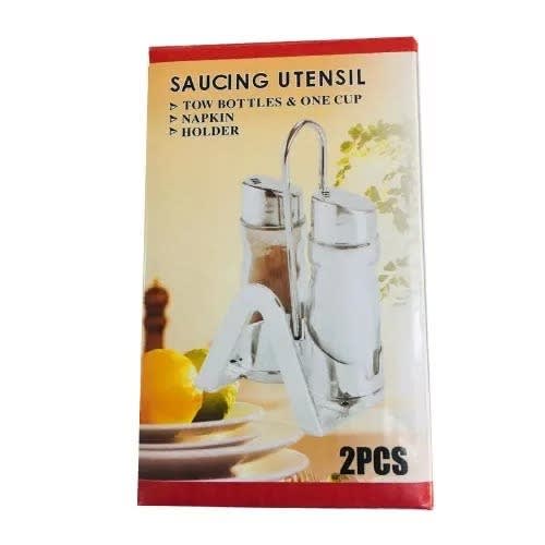 Saucing Utensils With Napkin Holder - 2pcs