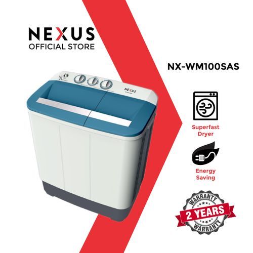10KG Twin Tub Semi Automatic Washing Machine - NX-WM-100SA