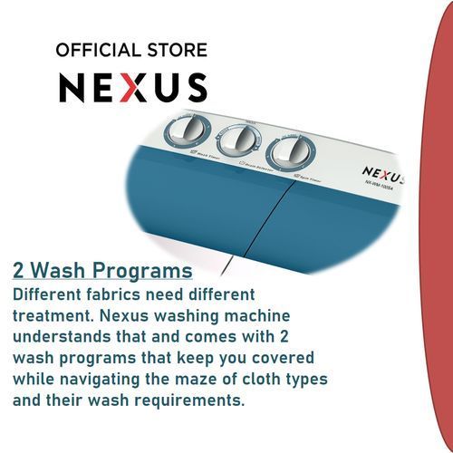 10KG Twin Tub Semi Automatic Washing Machine - NX-WM-100SA