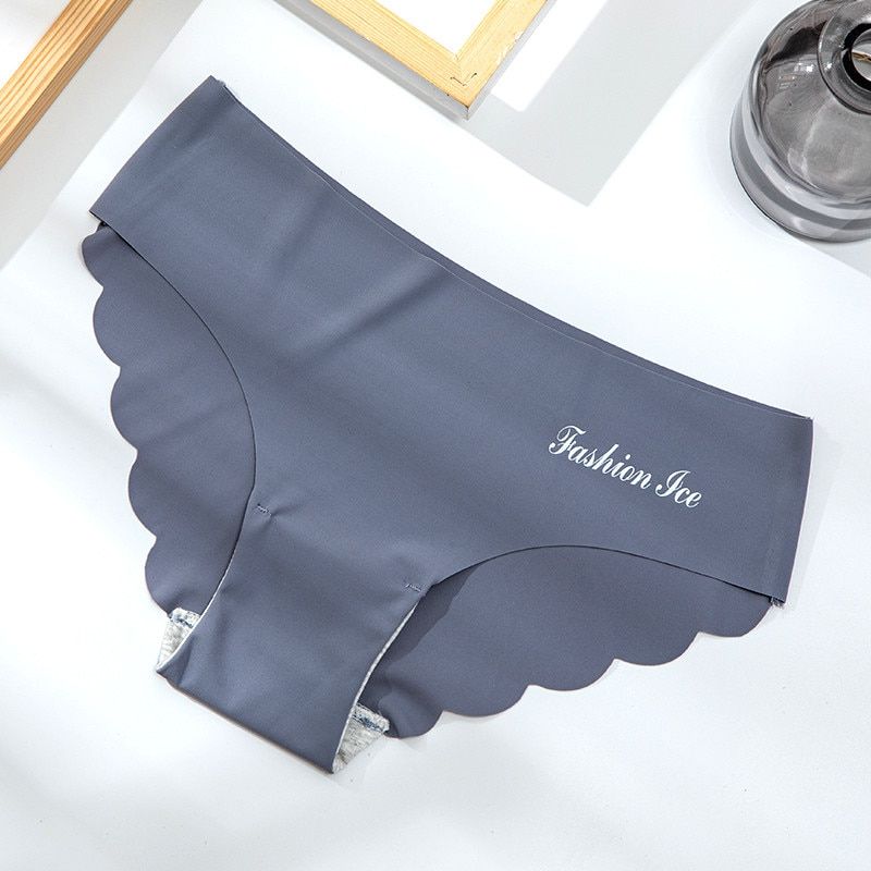 3Pc  Women Seamless Panty Set Solid Invisible  Y Low Waist Briefs Women's Underpants Lingerie Dropship 3 Pcs