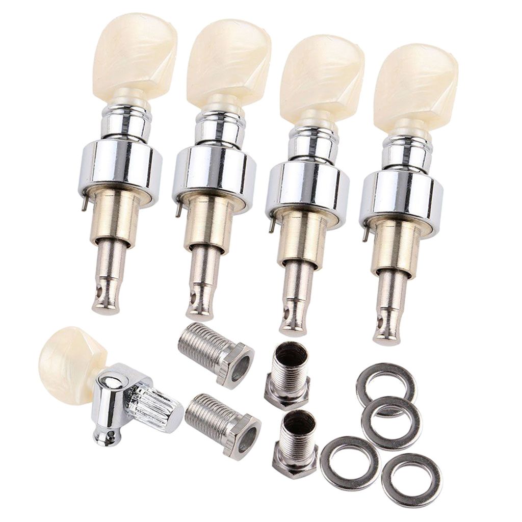 Banjo Pearled Button Tuning Pegs Machine Heads 5Pcs