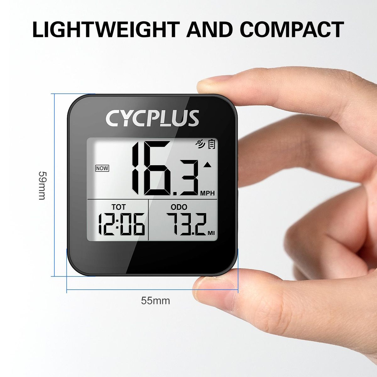 Wireless GPS Bike Computer with Mount Holder IPX6 Waterproof Cycling Speedometer Bike Accessories
