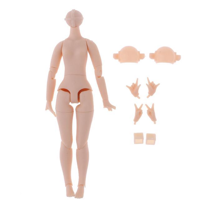 20 Joints Nude Body WHands Set For 20cm Neo Middle Blythe Doll DIY