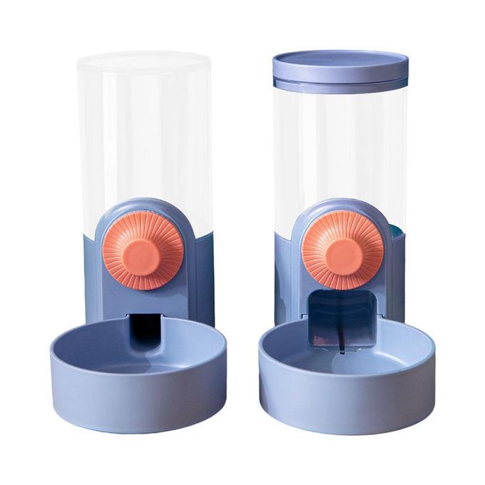 Cage Hanging Automatic Food Water Dispenser Gravity Auto Feeder Purple
