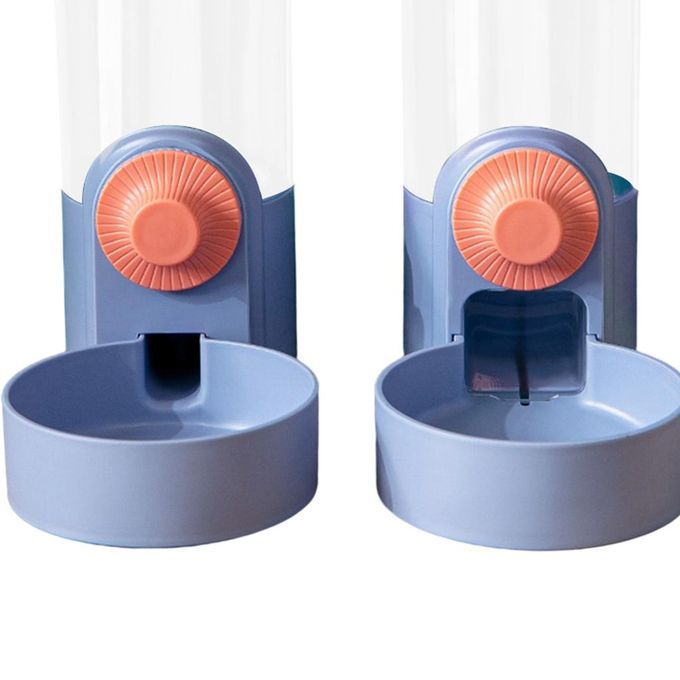 Cage Hanging Automatic Food Water Dispenser Gravity Auto Feeder Purple
