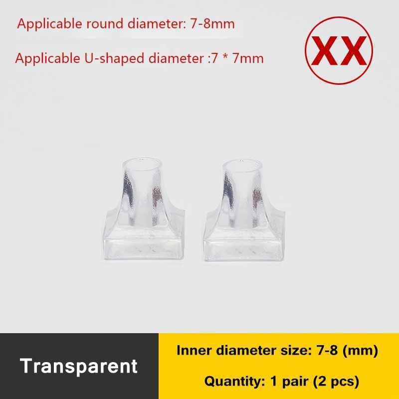2Pcs Woman High Heels Shoe Covers Square TPU/PVC Material Soft Damping Heel
