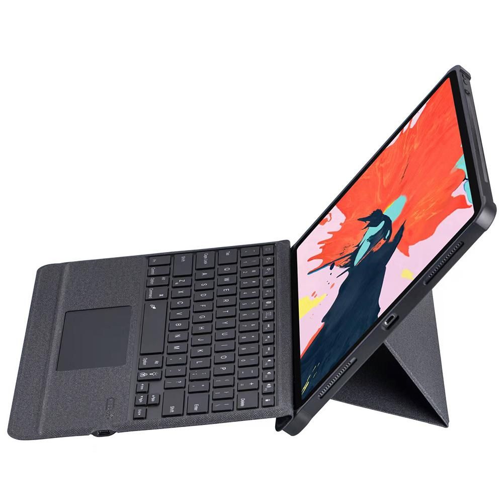 Detachable Tablet BT Keyboard Case with Touchpad Pen Slot Compatible with iPad Pro 12.9'' 2018/2020/2021