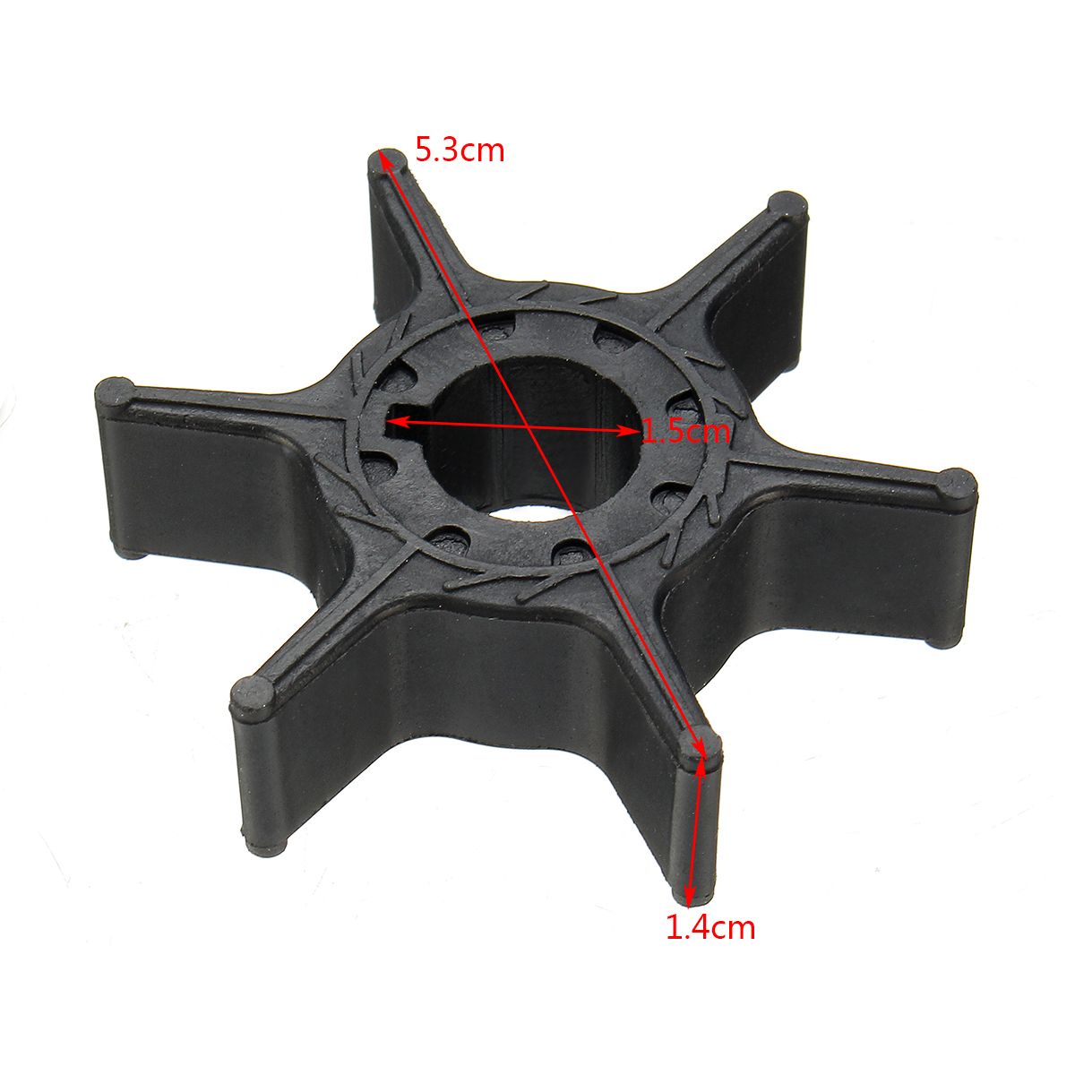Water Pump Impeller For Yamaha 8/9.9/15/20HP Motor Outboard 63V-44352-01 18-3040