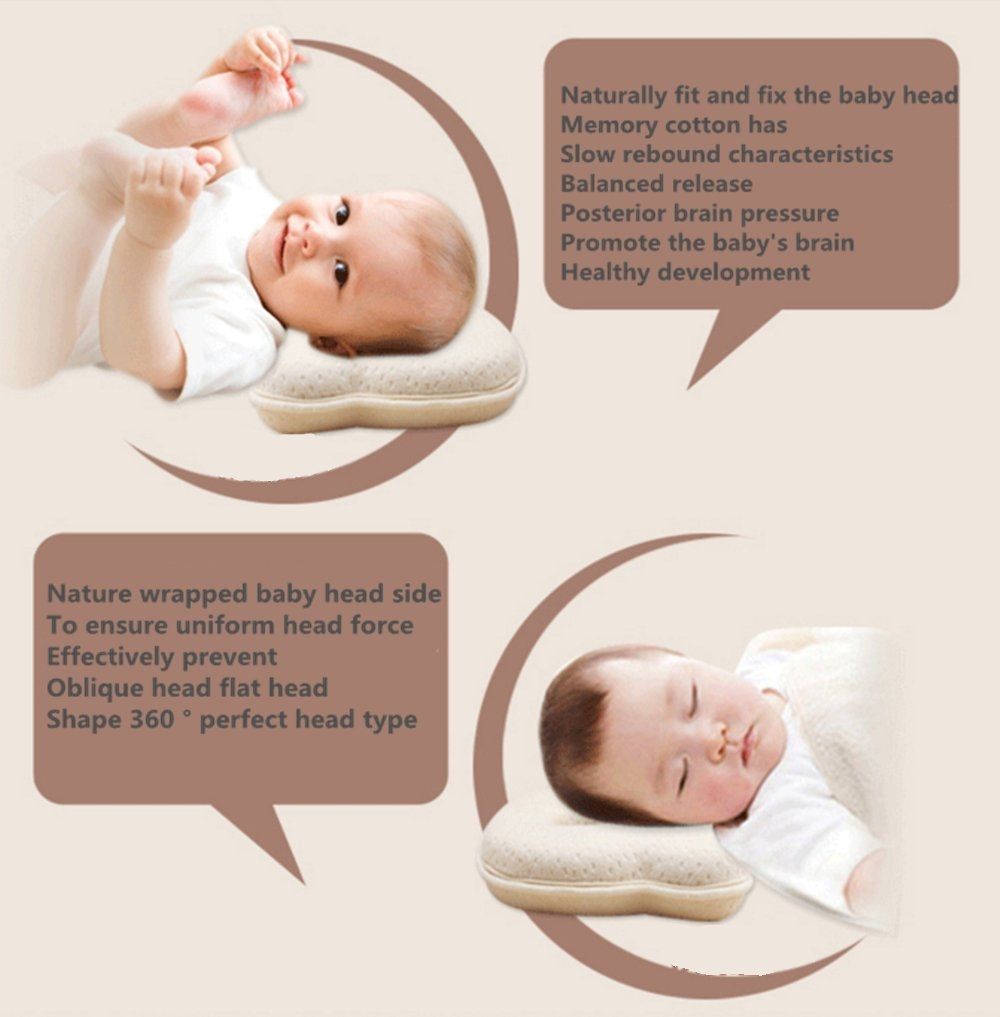 Hidetex Newborns Pillow-Memory Foam Baby Pillow(0-12 Months)