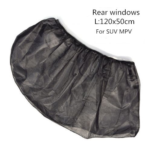 2 Pcs Car Window Shades Mosquito Net Sun Cover Rear Side Kids Baby UV Protection Block Mesh Mo WEF