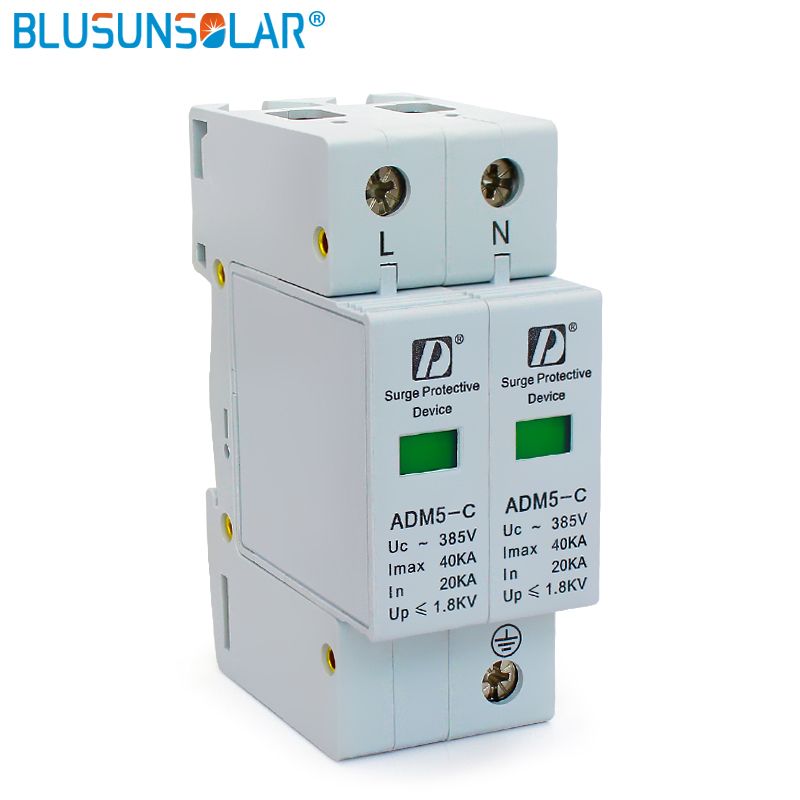 Din 220V Rail 380V SPD 2P+N 20-40kA AC 110V High Quality