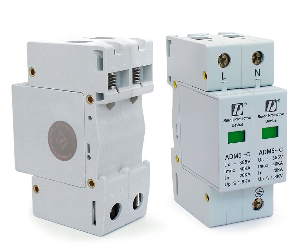 Din 220V Rail 380V SPD 2P+N 20-40kA AC 110V High Quality