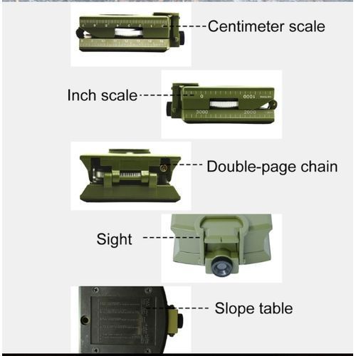 Military Compass With Luminous Display & Inclinometer