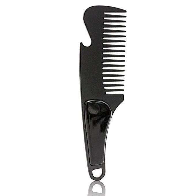 Stainless Steel Beard Outdoor Portable Beard Care Set Comb-Black-BG001-1