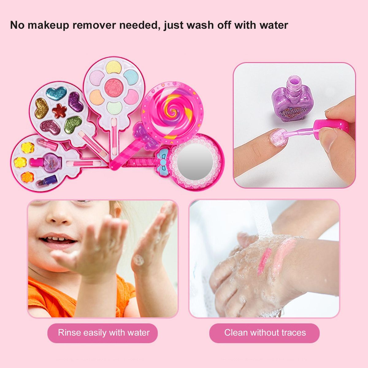 1 Set Makeup Toys Girl Princess Beauty Pretend Play Toys