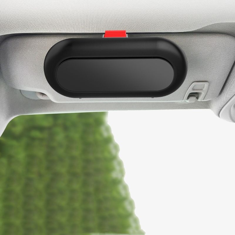 Car Glasses Case Automobile Inner Visor Storage Card(Black)