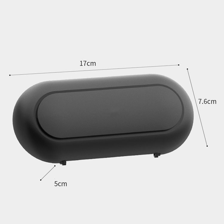 Car Glasses Case Automobile Inner Visor Storage Card(Black)