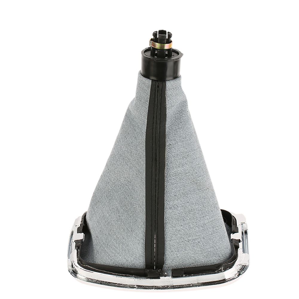New 5 Speed Gear Shift Knob Gaitor Boot Black PU Leather For