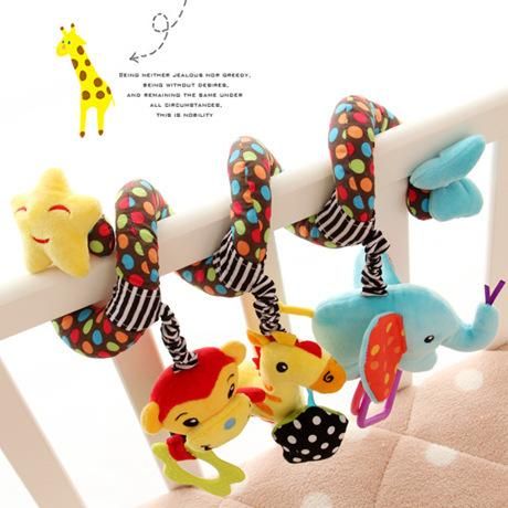 Sozzy cross-border source factory crib ornaments to appease early education baby bed around the stroller pendant toys star animal bed around