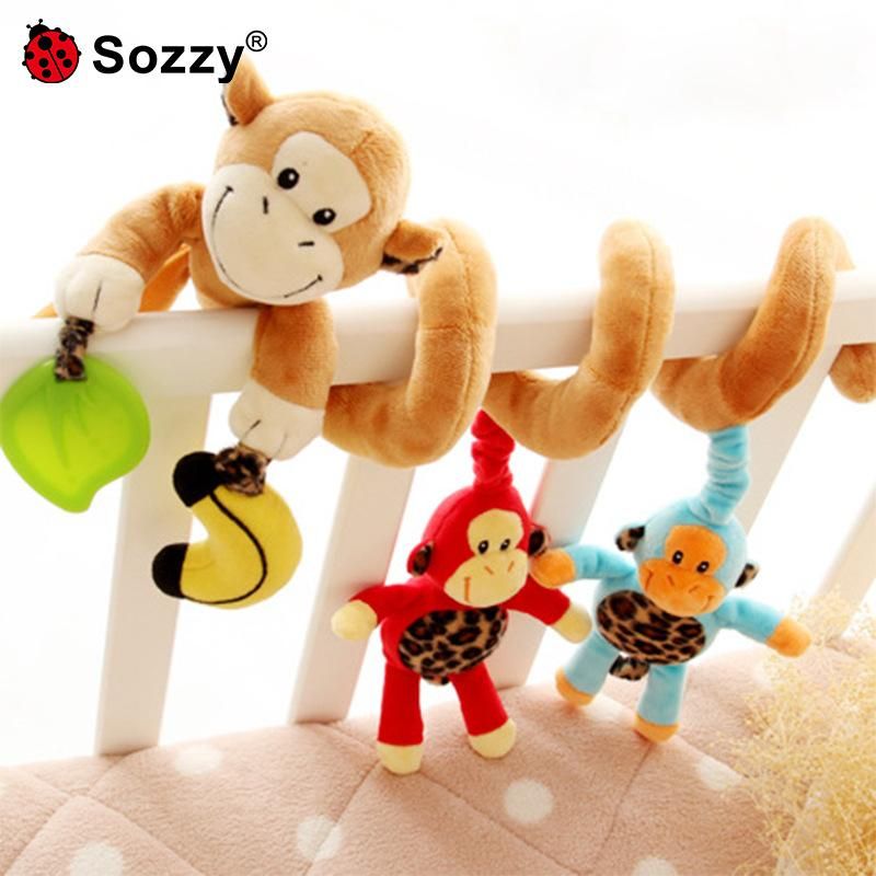 Sozzy cross-border source factory crib ornaments to appease early education baby bed around the stroller pendant toys star animal bed around