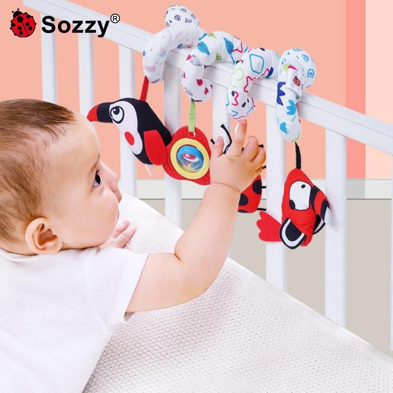Sozzy cross-border source factory crib ornaments to appease early education baby bed around the stroller pendant toys star animal bed around