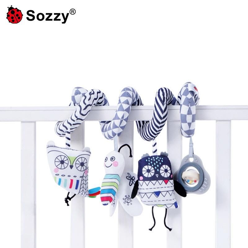 Sozzy cross-border source factory crib ornaments to appease early education baby bed around the stroller pendant toys star animal bed around