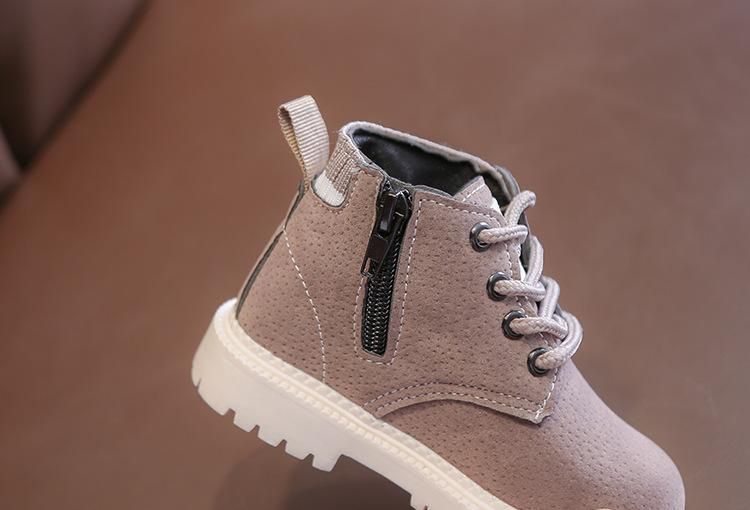 Children'S Boots Martin Boots Non-Slip Martin Boots Grey