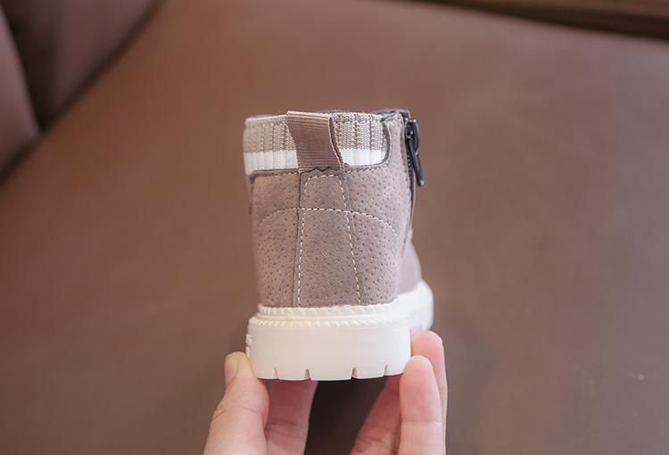 Children'S Boots Martin Boots Non-Slip Martin Boots Grey