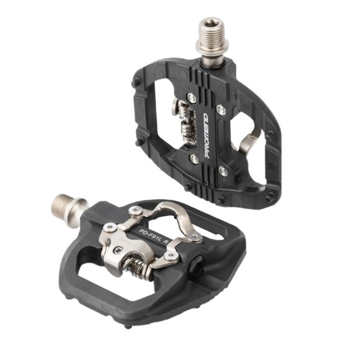 Bicycle Mountain Bike Pedals With Shimano SPD Cleats Nylon MTB For