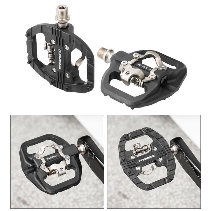Bicycle Mountain Bike Pedals With Shimano SPD Cleats Nylon MTB For