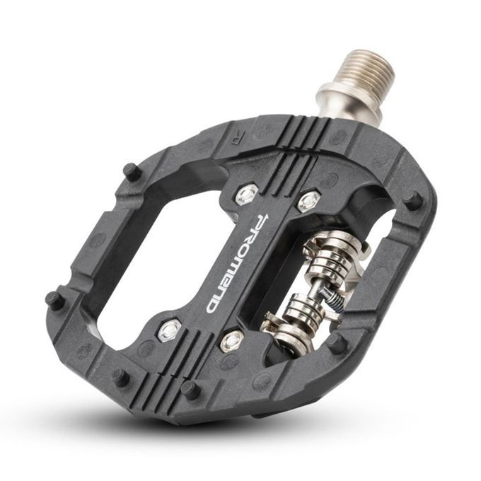 Bicycle Mountain Bike Pedals With Shimano SPD Cleats Nylon MTB For