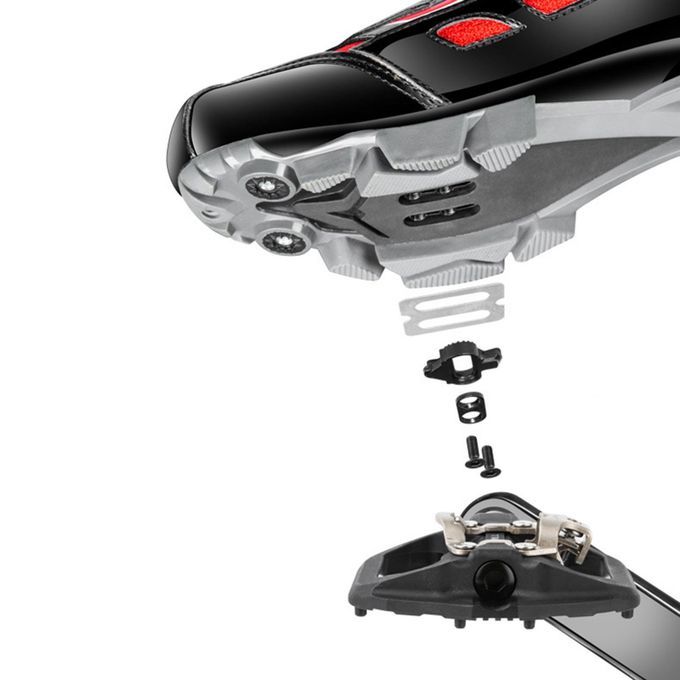 Bicycle Mountain Bike Pedals With Shimano SPD Cleats Nylon MTB For