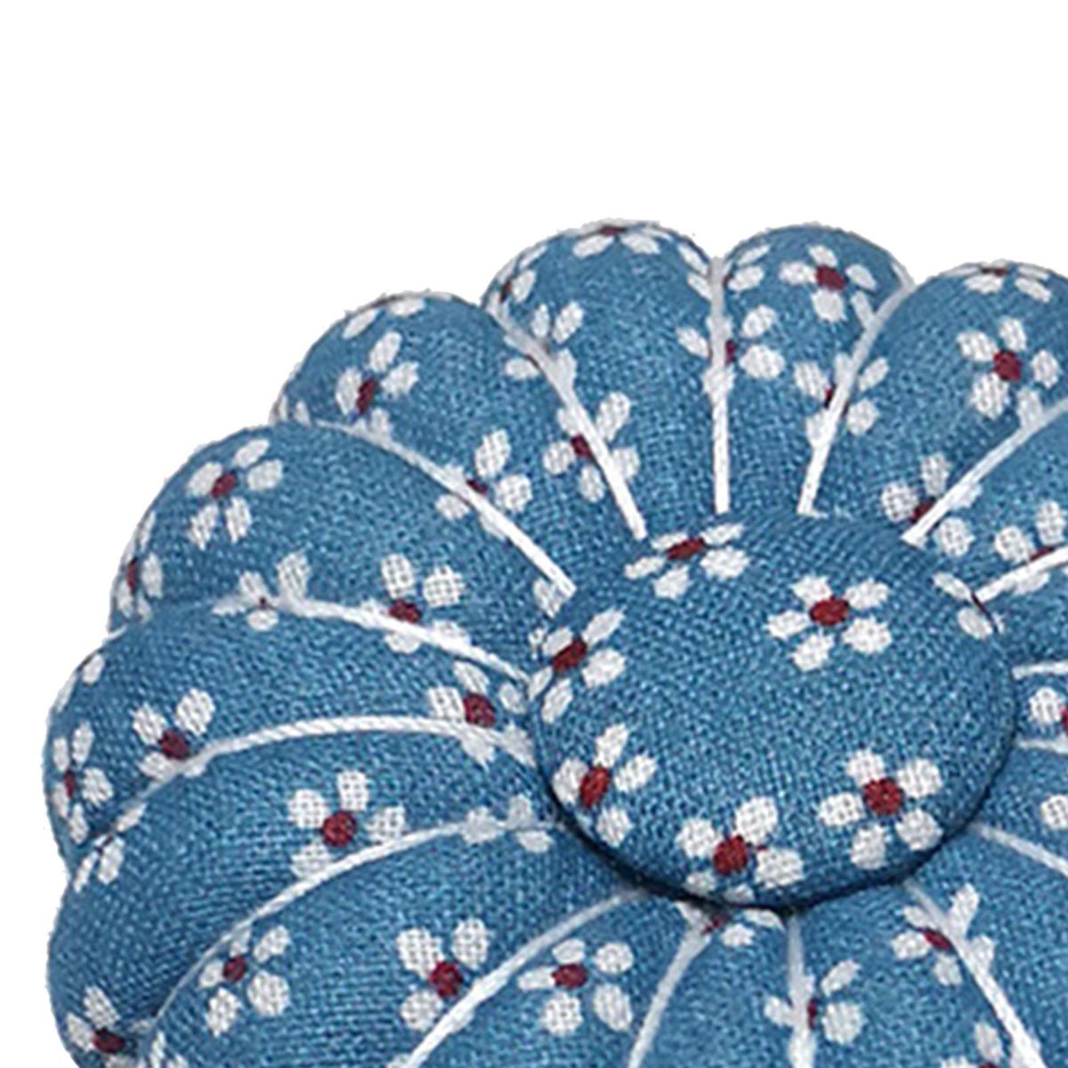 2-in-1 Wrist Pin Cushion Pumpkin Sewing Magnetic Needles Holder Blue