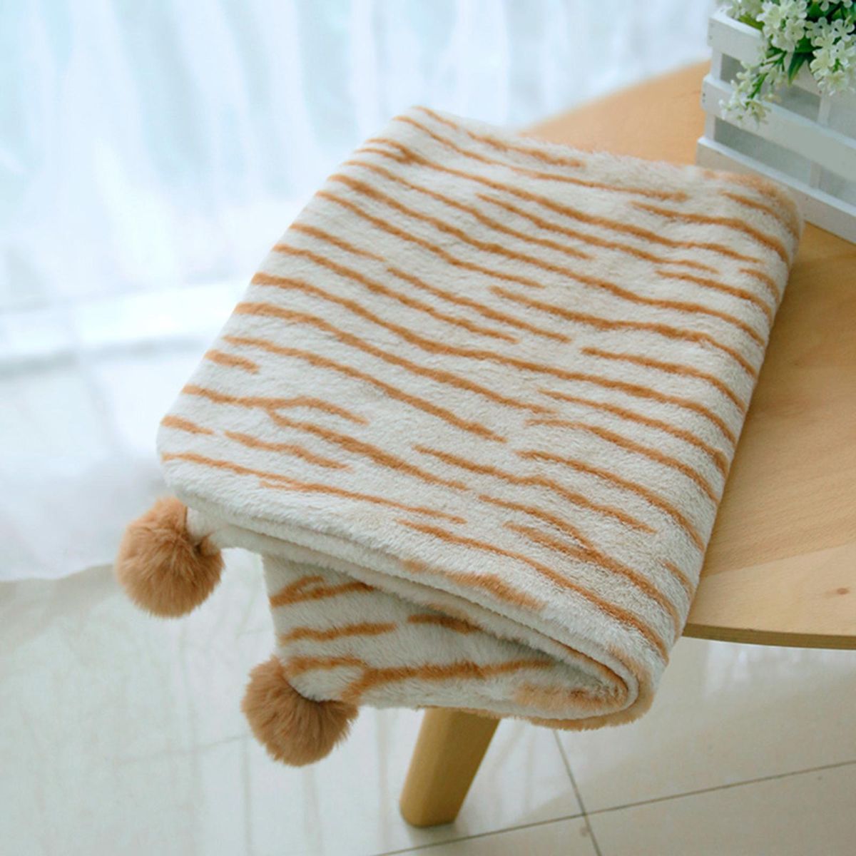 Pet Bed Blanket Pet Sleeping Bed Mat Cushion Coffee