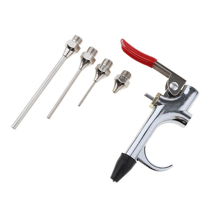 2x 5 PCS Air-Blow-gun Kit Inflation Nozzle Blower Tapered Tip