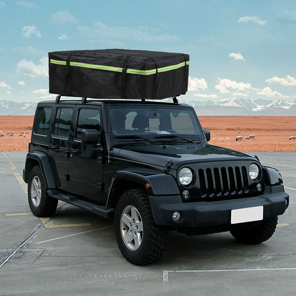 Waterproof Cargo Bag Car Roof Cargo Carrier With Night