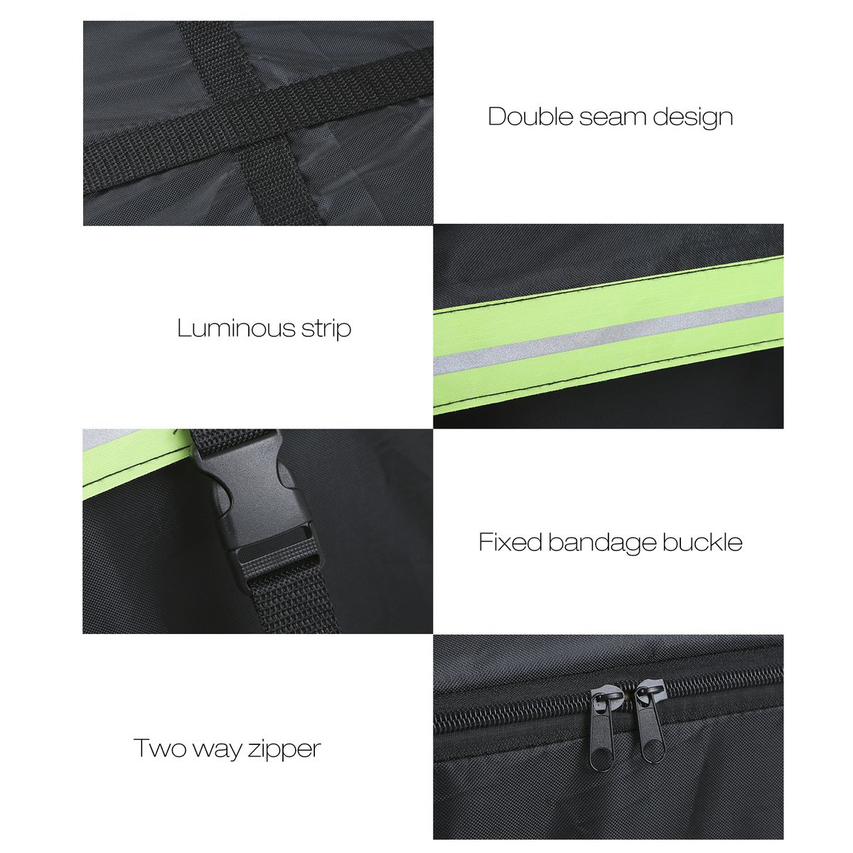 Waterproof Cargo Bag Car Roof Cargo Carrier With Night
