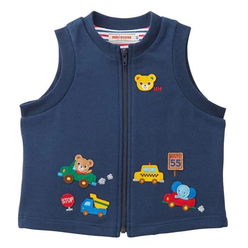 Hot-Selling New Arrival Boys And Girls Autumn And Winter Mk Embroidered Cotton Vest Three-