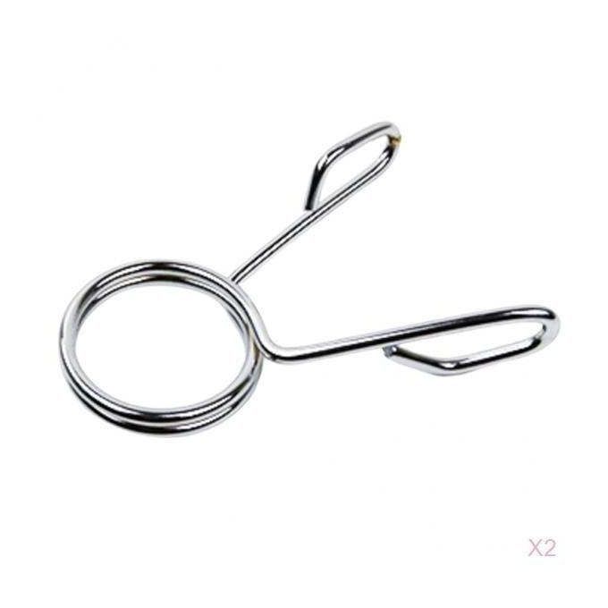 2Pcs Steel Barbell Spring Clip Dumbbell Bar Collar Gym Olympic Weight