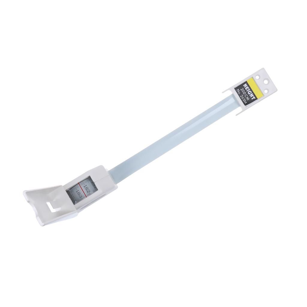 Home Wall Mounted Stature Meter Height Measure Tape Gauge Ruler, White
