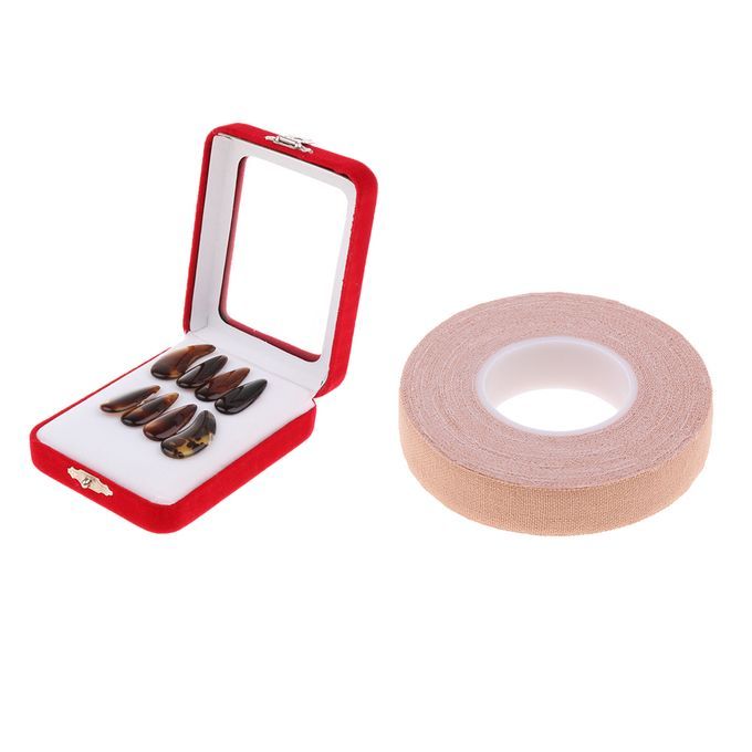 1 Pack Guzheng Finger Picks Groove Arc Zither Nails  500cm Playing